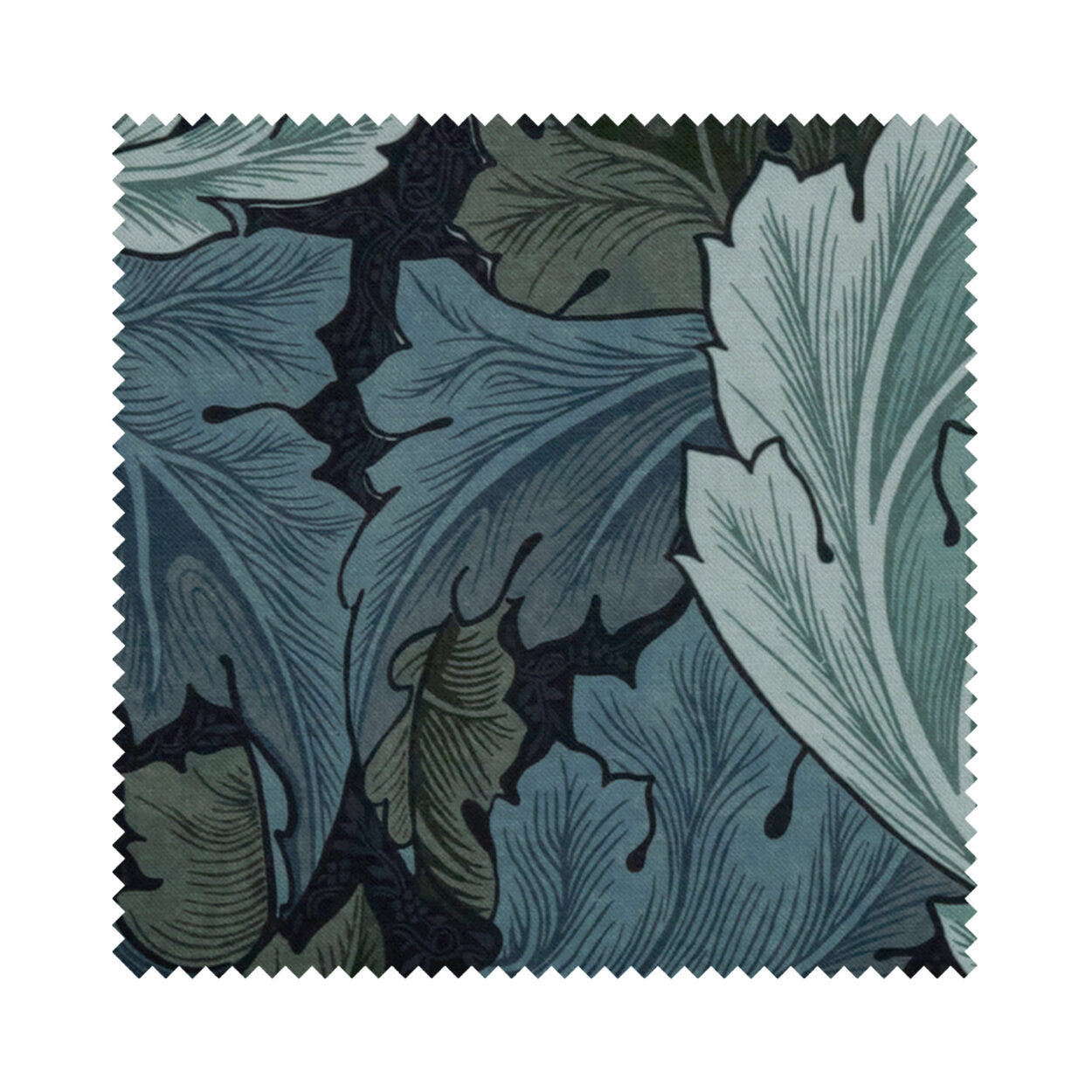William Morris At Home Acanthus Velvet Indigo Motorised - Image 6