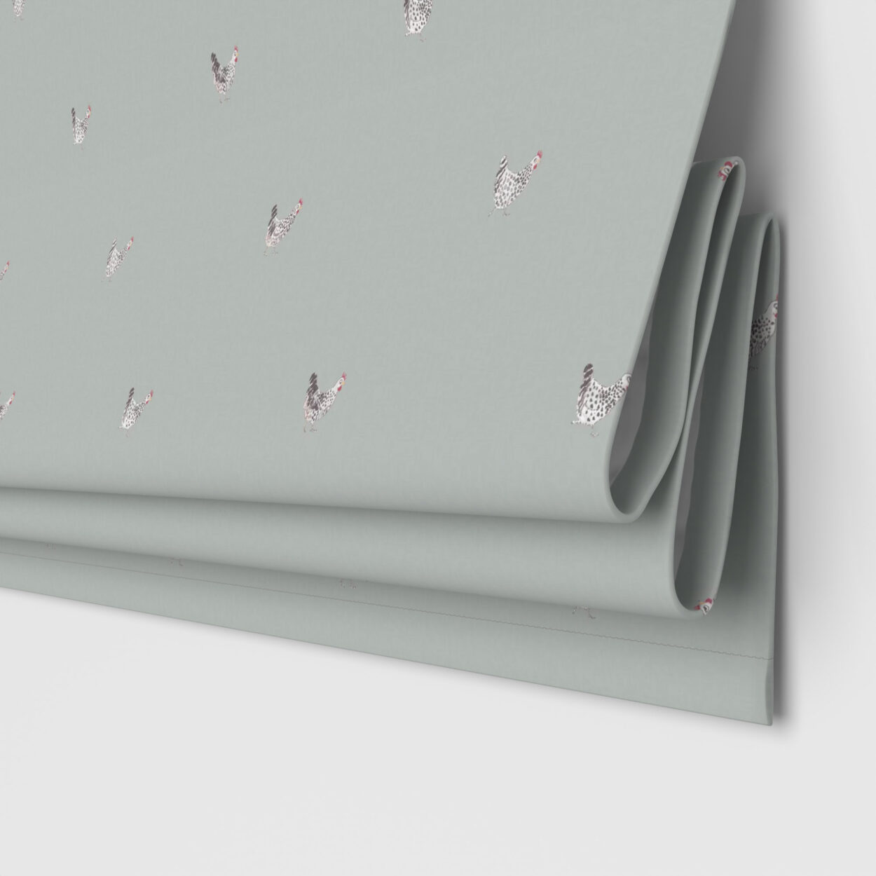 Sophie Allport Chicken Pale Sage Blue Motorised