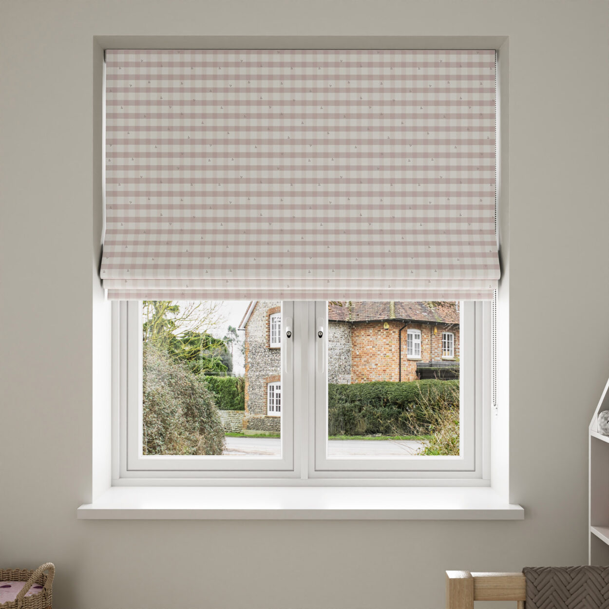 Laura Ashley Alphabet Gingham Pink