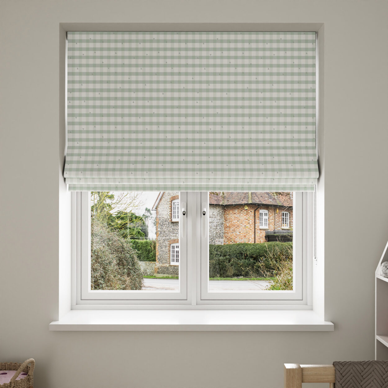 Laura Ashley Alphabet Gingham Sage