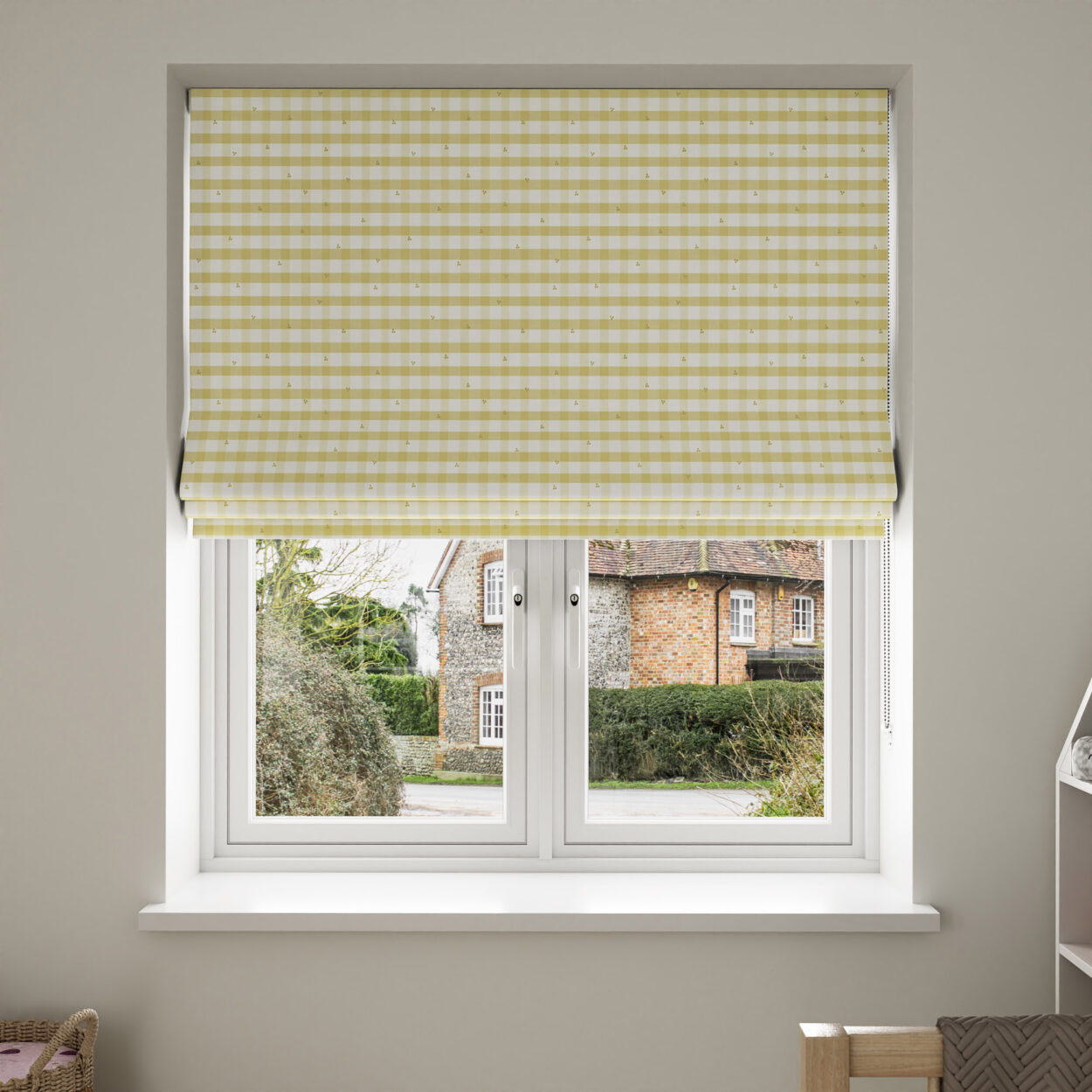 Laura Ashley Alphabet Gingham Yellow