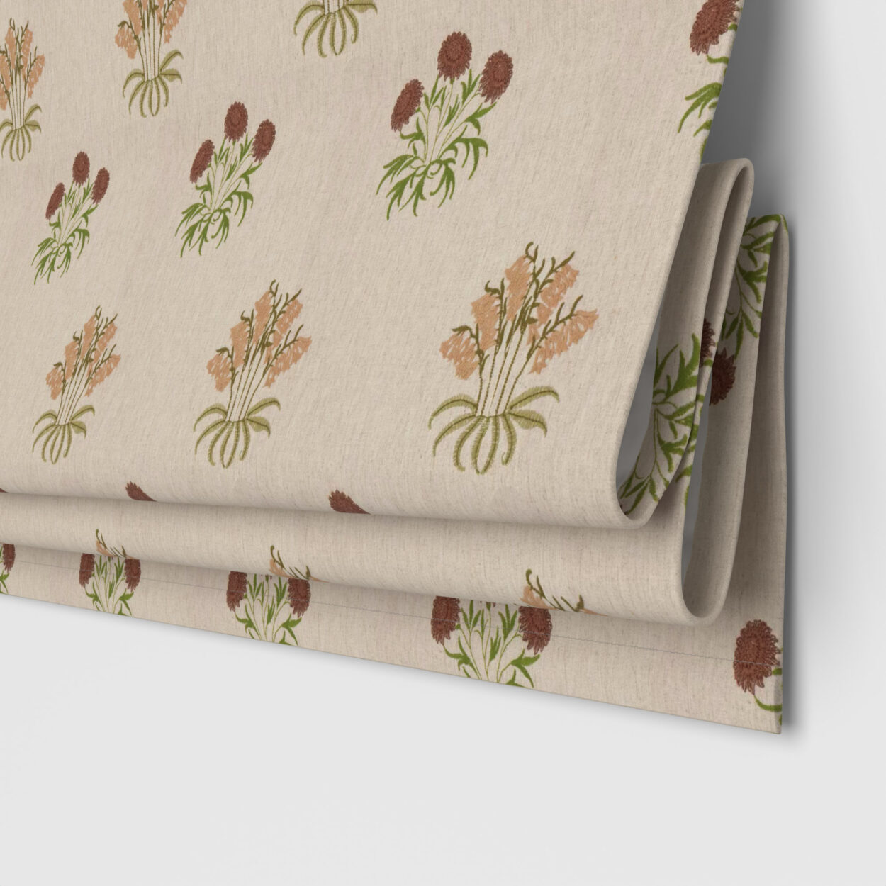 William Morris At Home Lily Flower Embroidery Madder Motorised