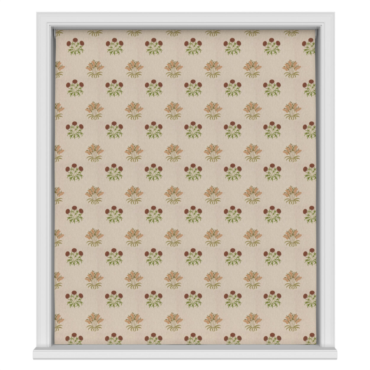 William Morris At Home Lily Flower Embroidery Madder Motorised - Image 2
