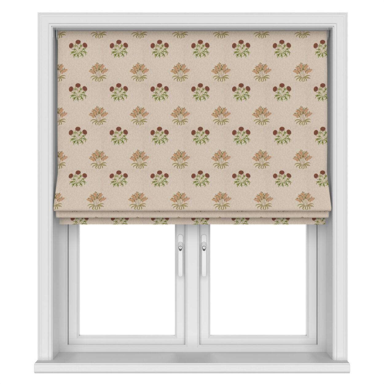 William Morris At Home Lily Flower Embroidery Madder Motorised - Image 3