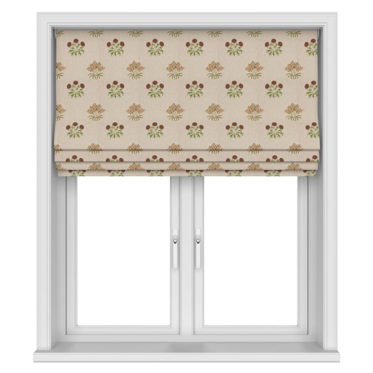 William Morris At Home Lily Flower Embroidery Madder Motorised - Image 4