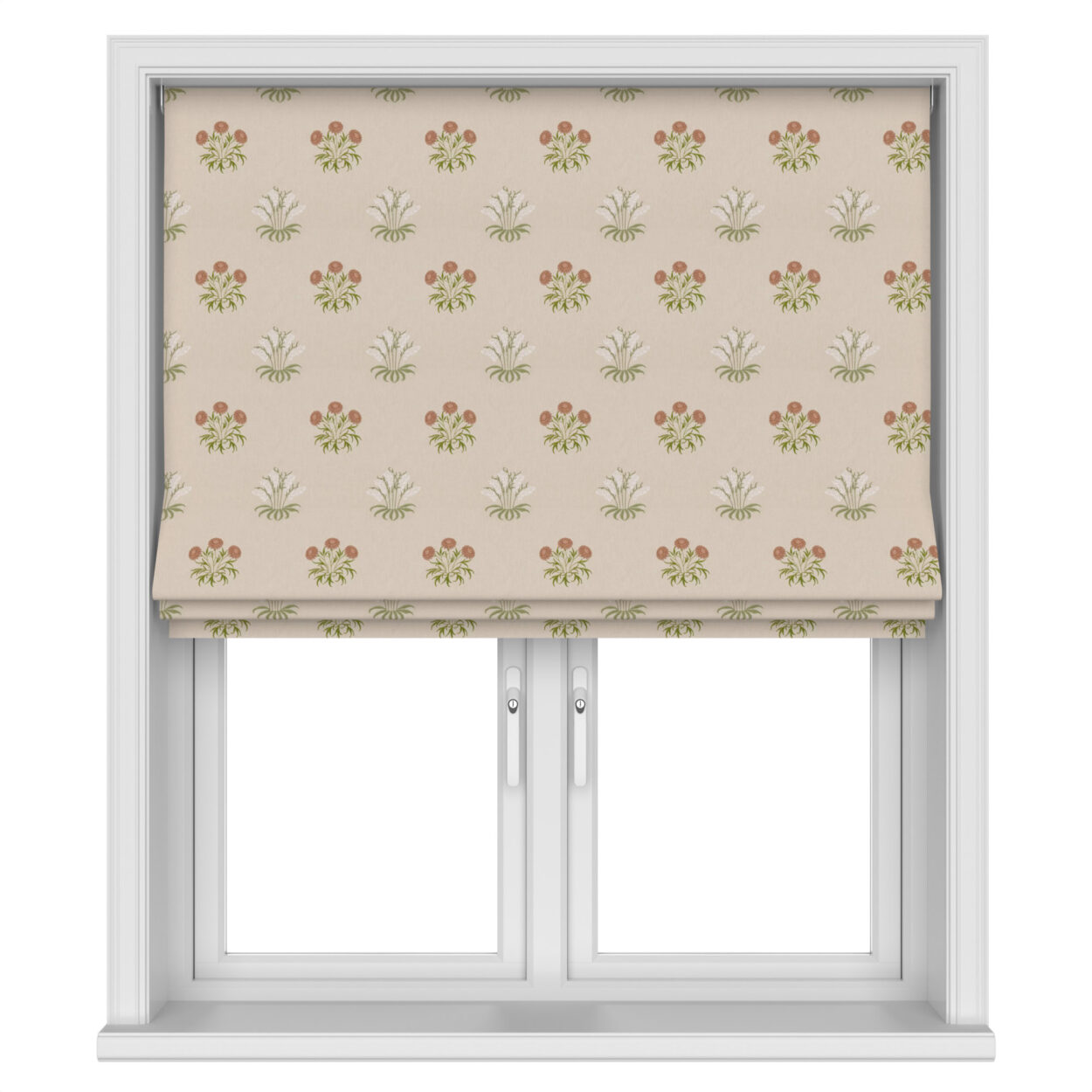 William Morris At Home Lily Flower Embroidery Nettle Motorised - Image 3