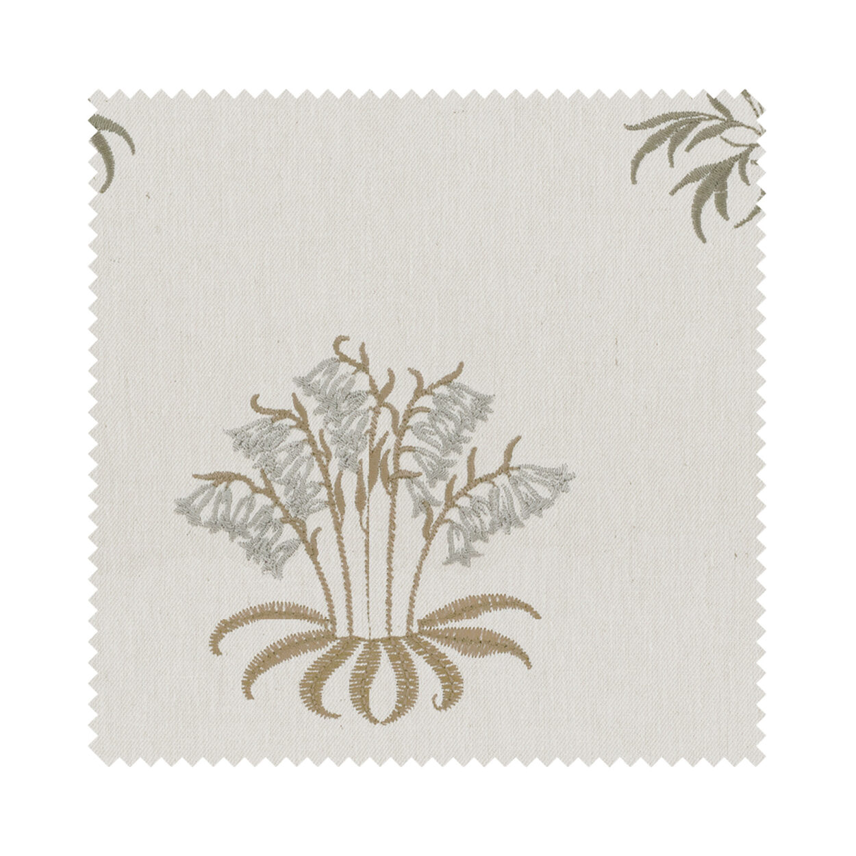 William Morris At Home Lily Flower Embroidery Ochre - Image 7