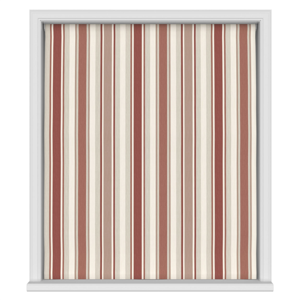 Laura Ashley Awning Stripe Crimson Motorised - Image 2