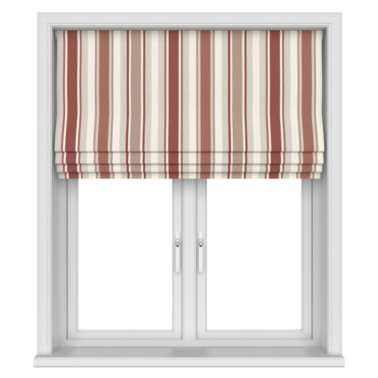 Laura Ashley Awning Stripe Crimson Motorised - Image 4