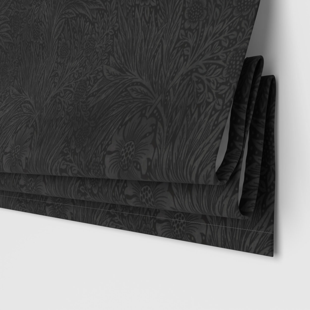 William Morris At Home Marigold Velvet Charcoal Motorised