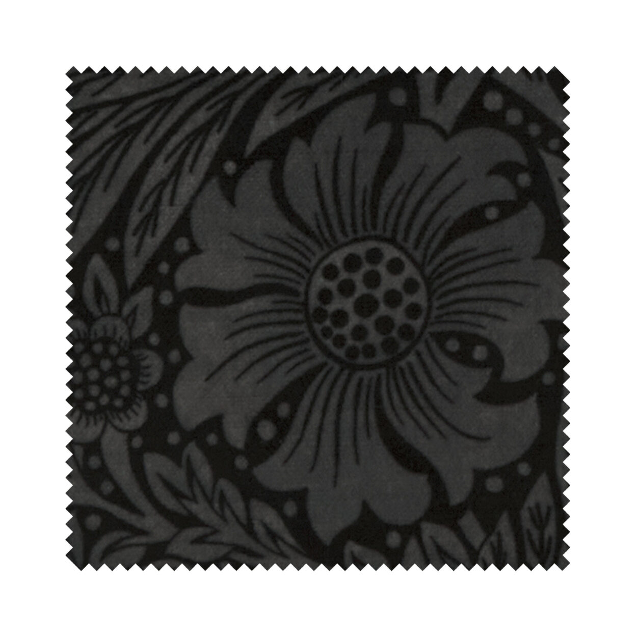 William Morris At Home Marigold Velvet Charcoal Motorised - Image 6