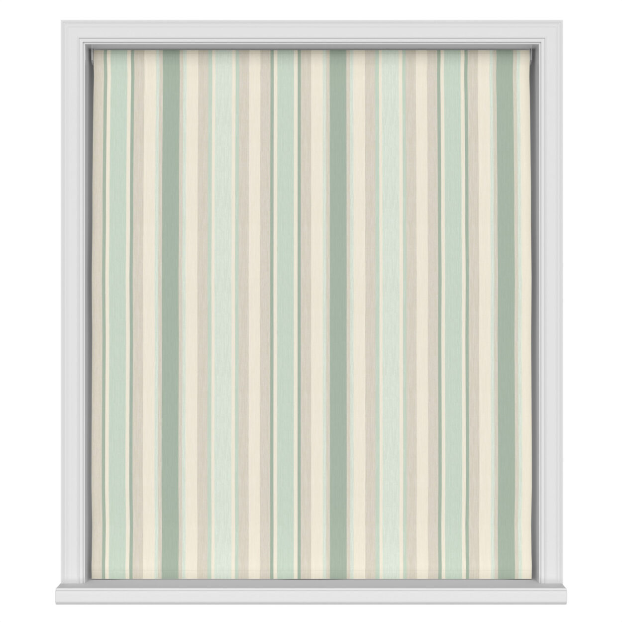 Laura Ashley Awning Stripe Smoke Green Motorised - Image 2