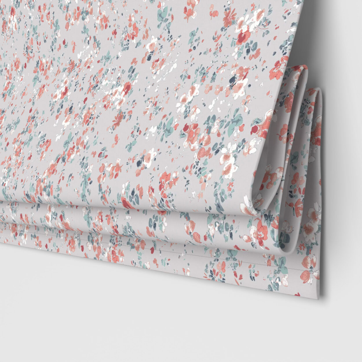 Laura Ashley Blossoms Pale Steel Motorised
