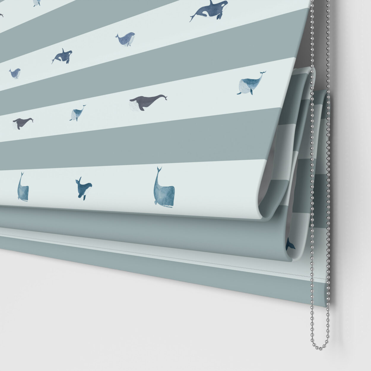 Sophie Allport Whale Stripe Deep Duckegg - Image 2