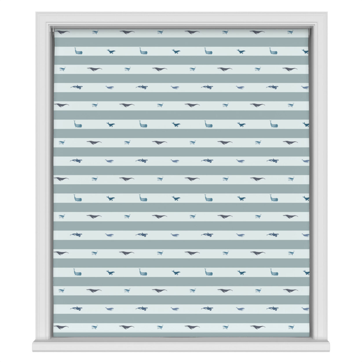 Sophie Allport Whale Stripe Deep Duckegg - Image 3