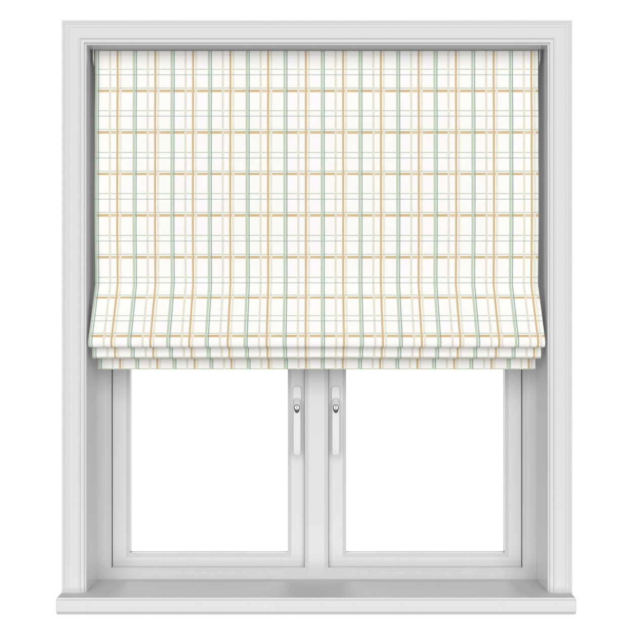 Laura Ashley Burford Check Ochre Motorised - Image 3