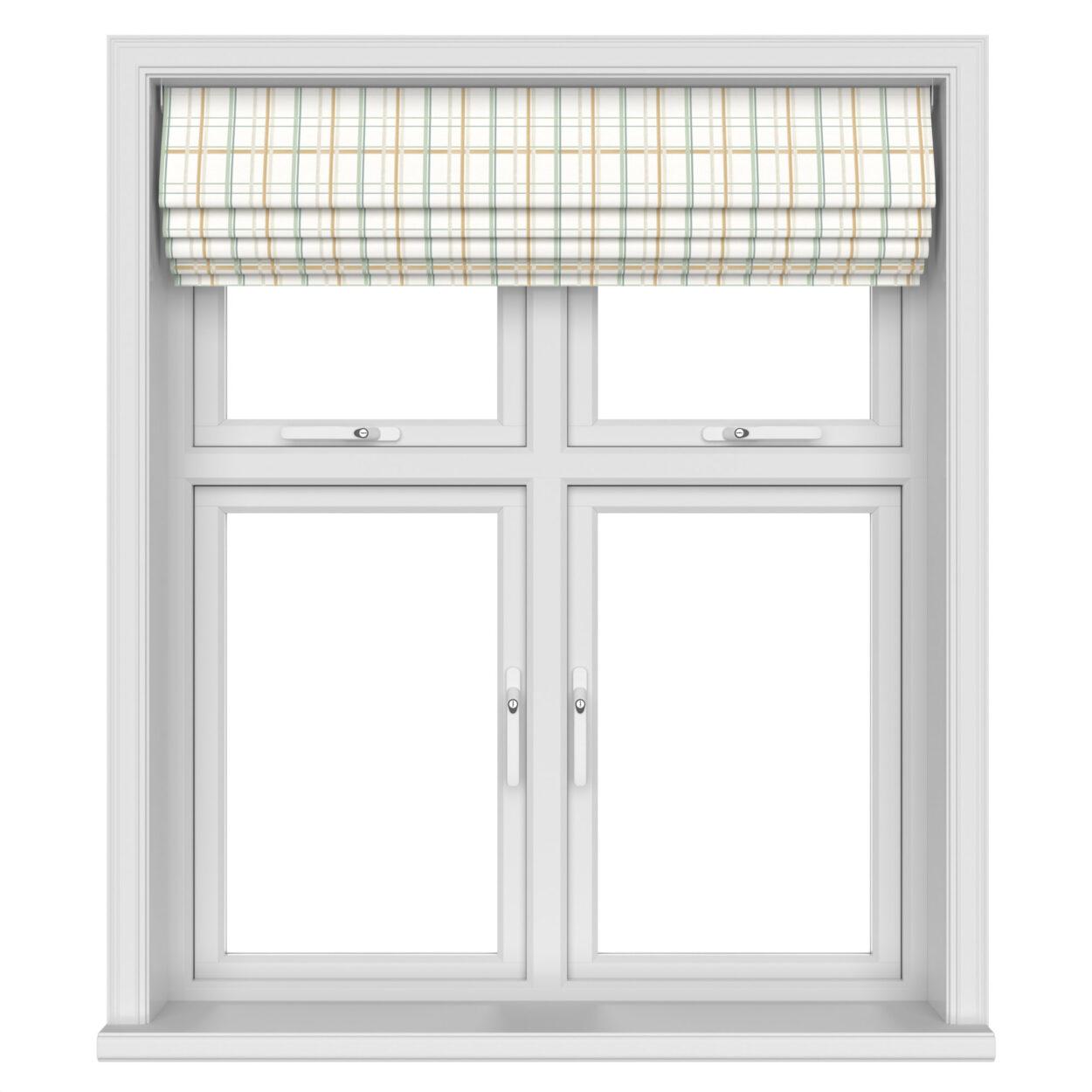Laura Ashley Burford Check Ochre Motorised - Image 5