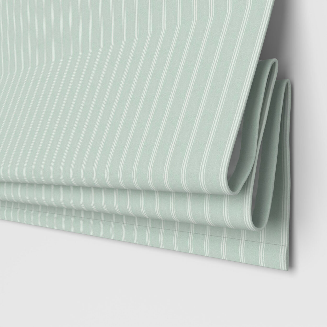 Laura Ashley Burnsall Stripe Smoke Green Motorised