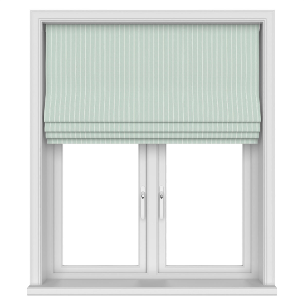 Laura Ashley Burnsall Stripe Smoke Green Motorised - Image 4