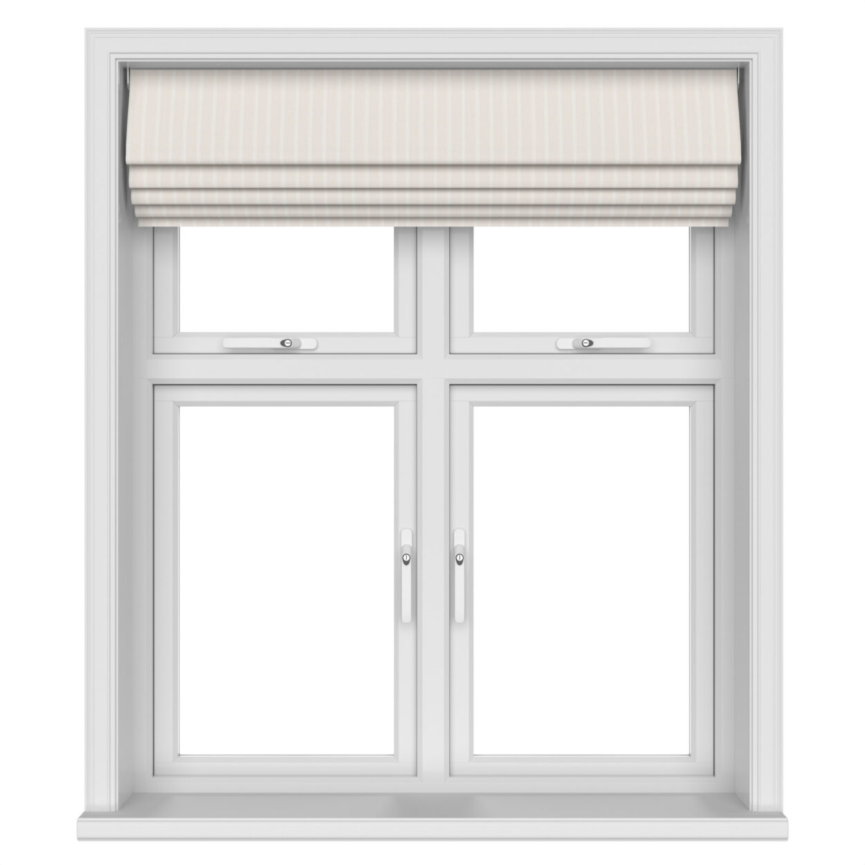Laura Ashley Burnsall Stripe White Sands Motorised - Image 5