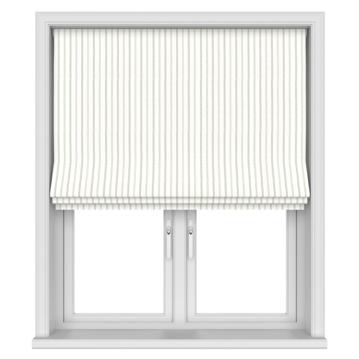 Laura Ashley Candy Stripe Dove Grey Motorised - Image 3