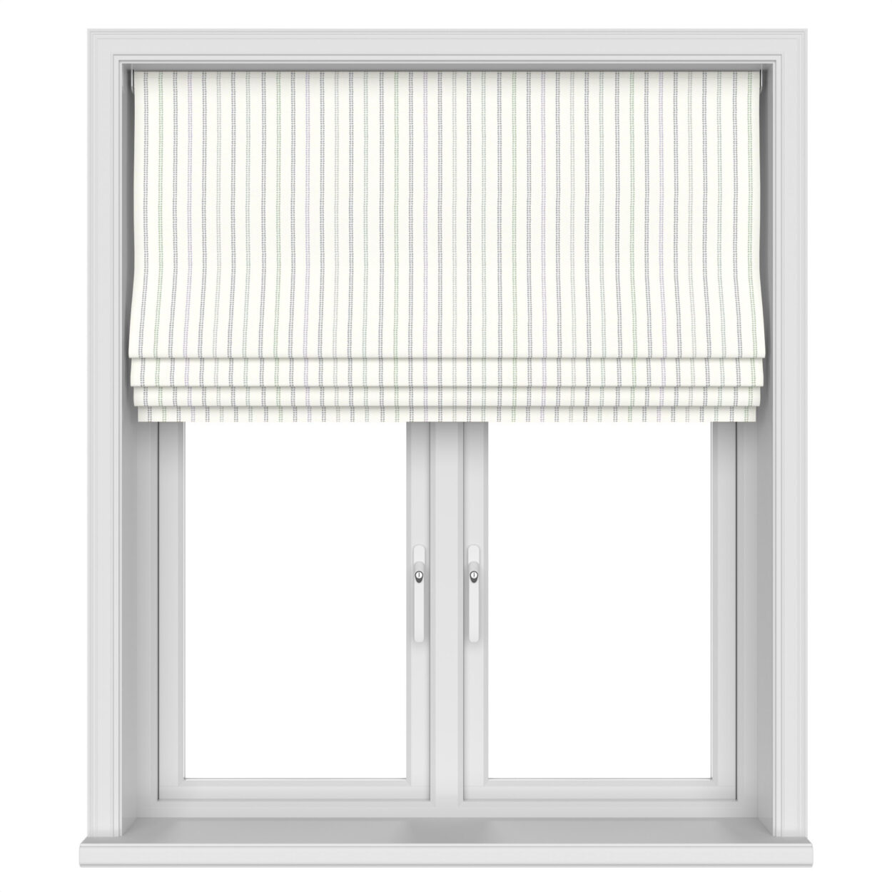 Laura Ashley Candy Stripe Dove Grey Motorised - Image 4