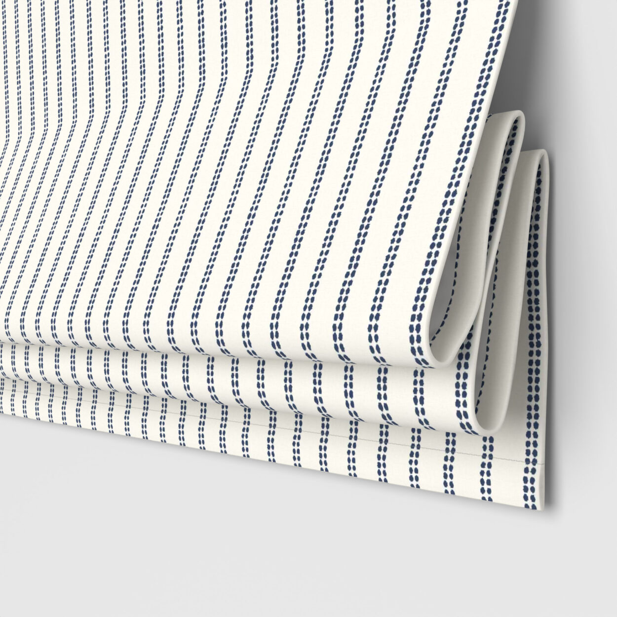 Laura Ashley Candy Stripe French Navy Motorised