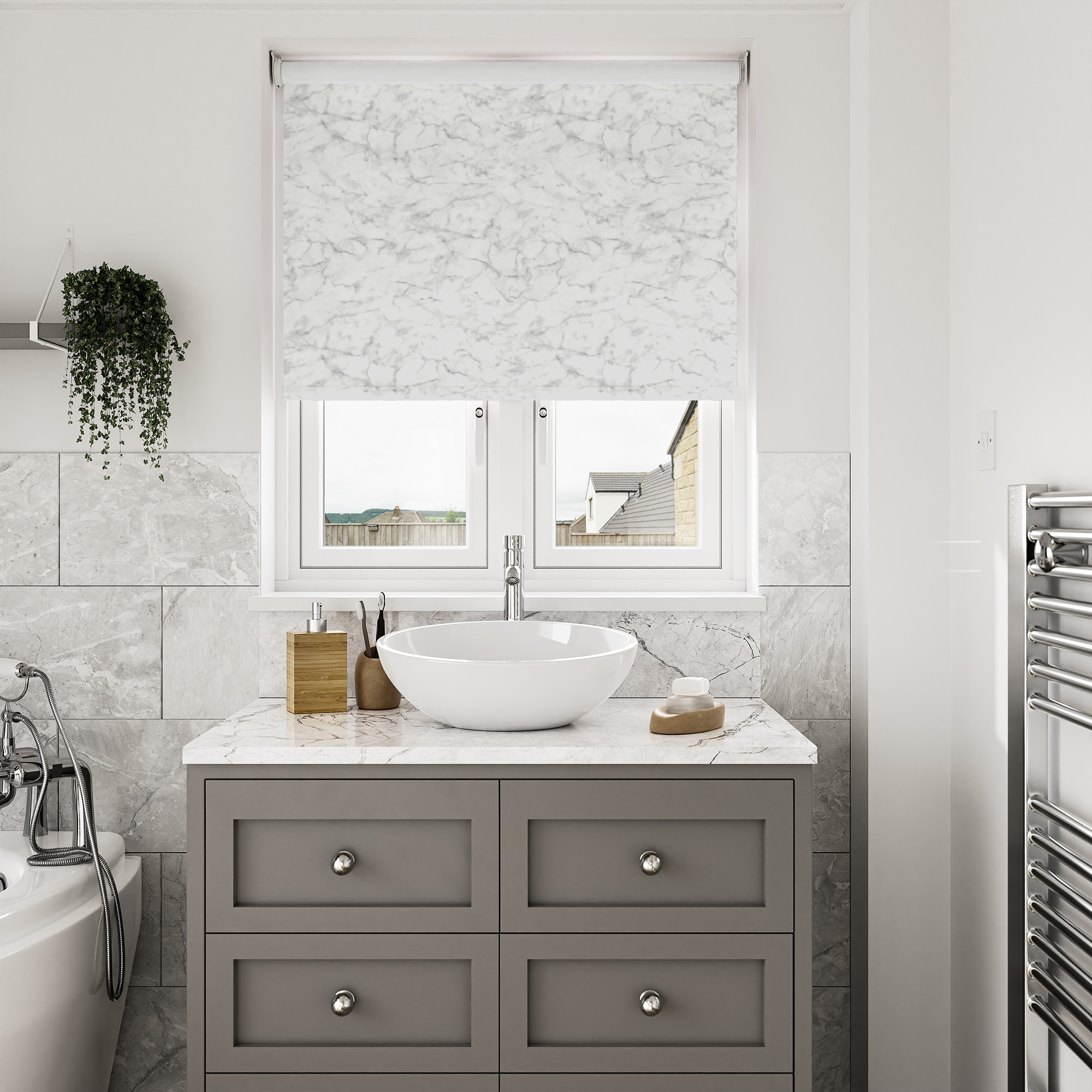 Marble Silver Blackout Motorised - Image 7