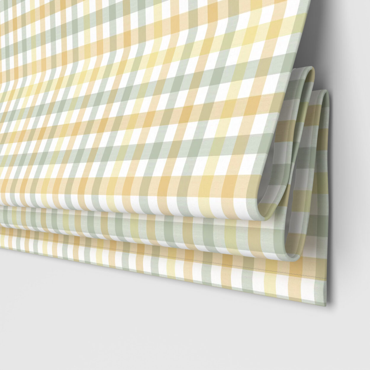 Laura Ashley Cove Check Ochre Motorised