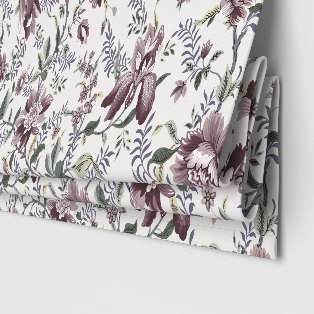Laura Ashley Editas Garden Blackberry Purple Motorised