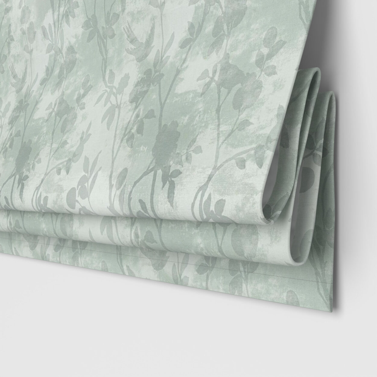 Laura Ashley Eglantine Silhouette Woven Smoke Green Motorised