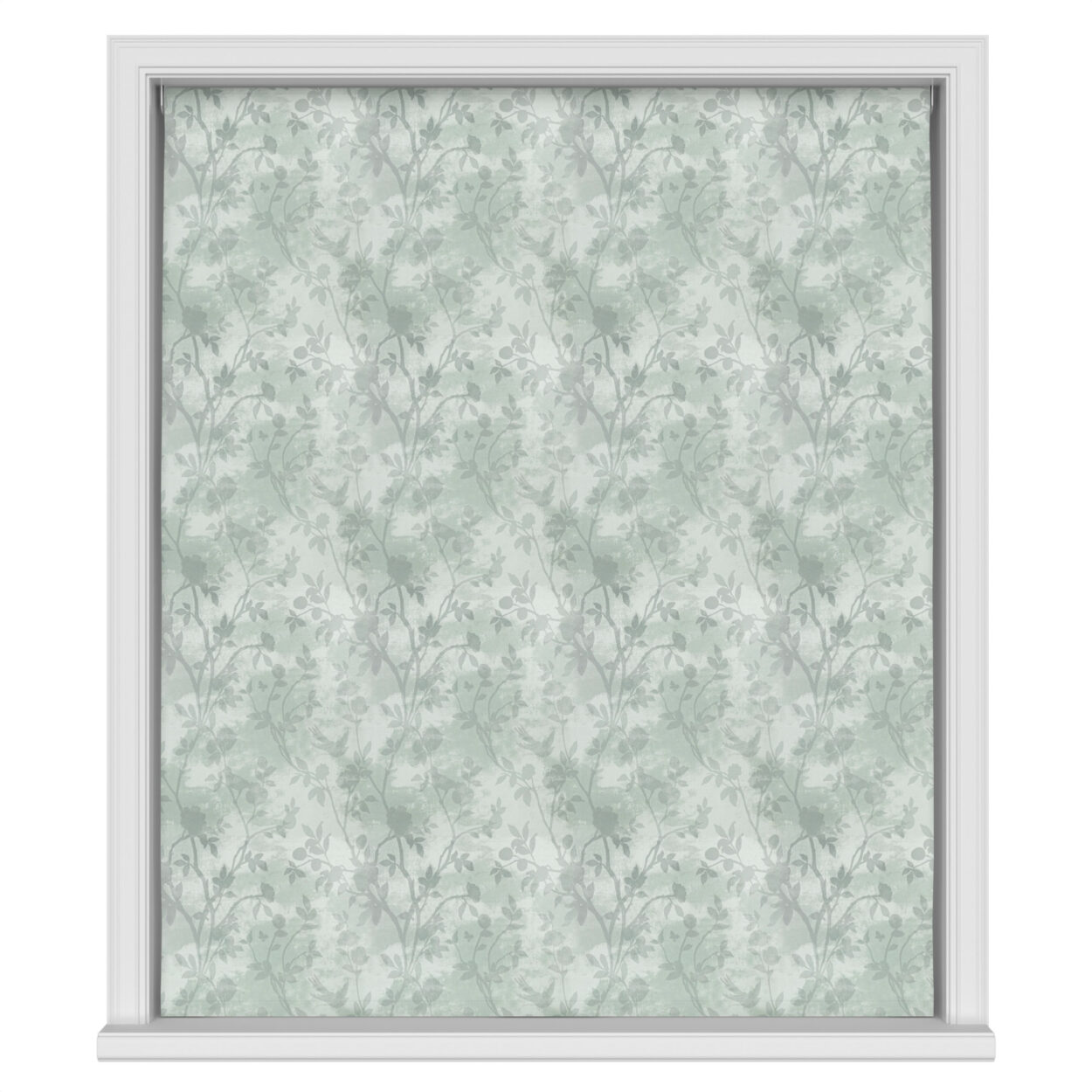 Laura Ashley Eglantine Silhouette Woven Smoke Green Motorised - Image 2