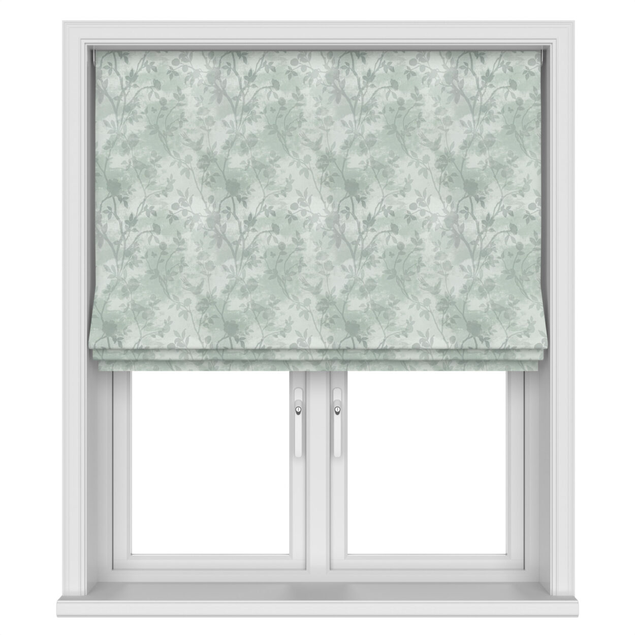 Laura Ashley Eglantine Silhouette Woven Smoke Green Motorised - Image 3