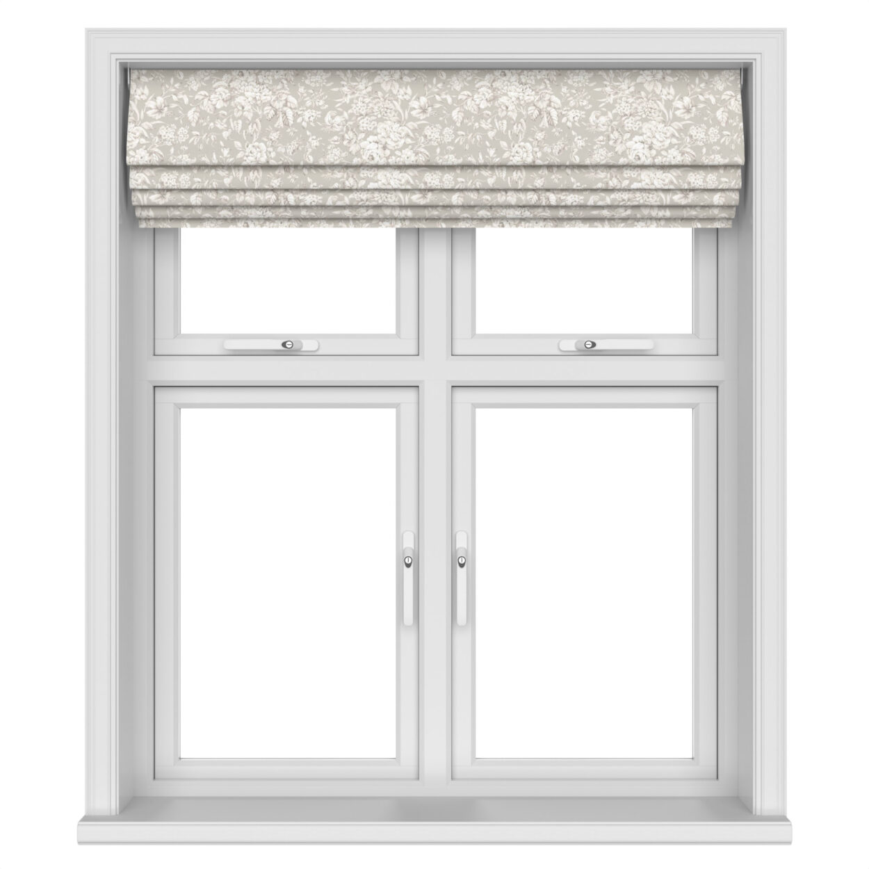 Laura Ashley Heledd Blooms Dove Grey Motorised - Image 5