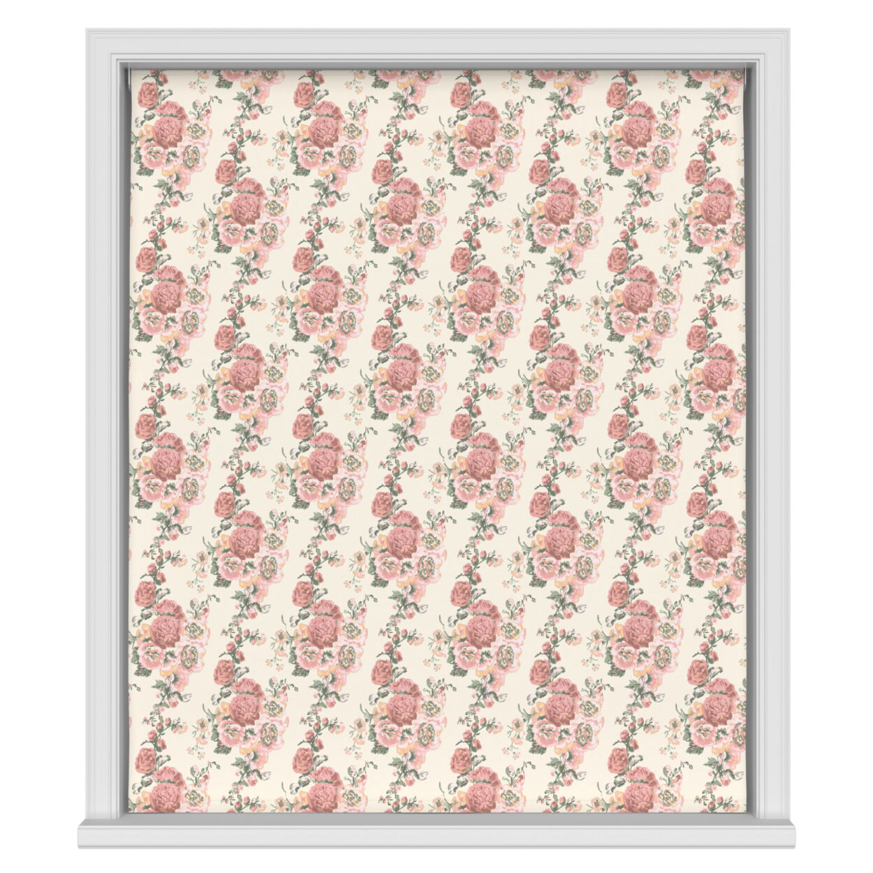 Laura Ashley Hollyhocks Coral Pink Motorised - Image 2