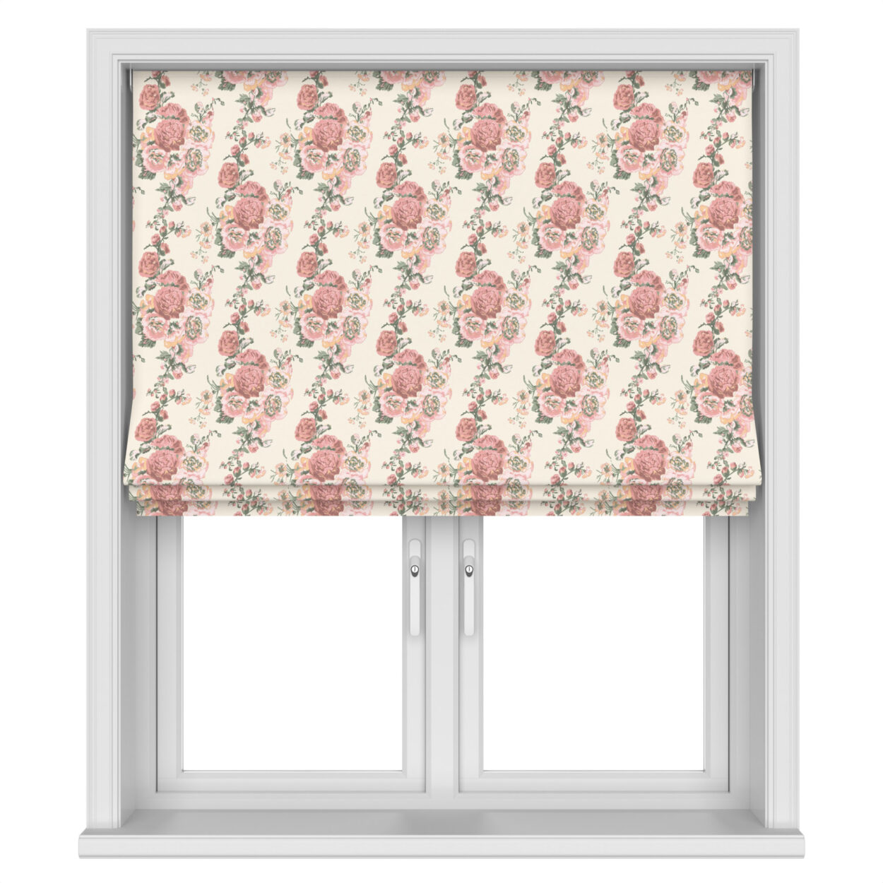 Laura Ashley Hollyhocks Coral Pink Motorised - Image 3