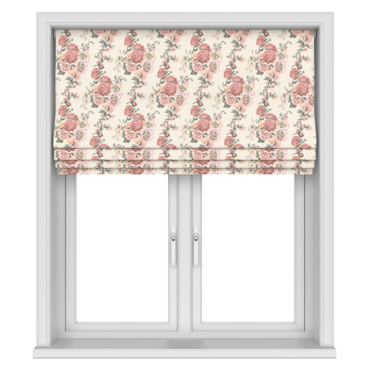 Laura Ashley Hollyhocks Coral Pink Motorised - Image 4