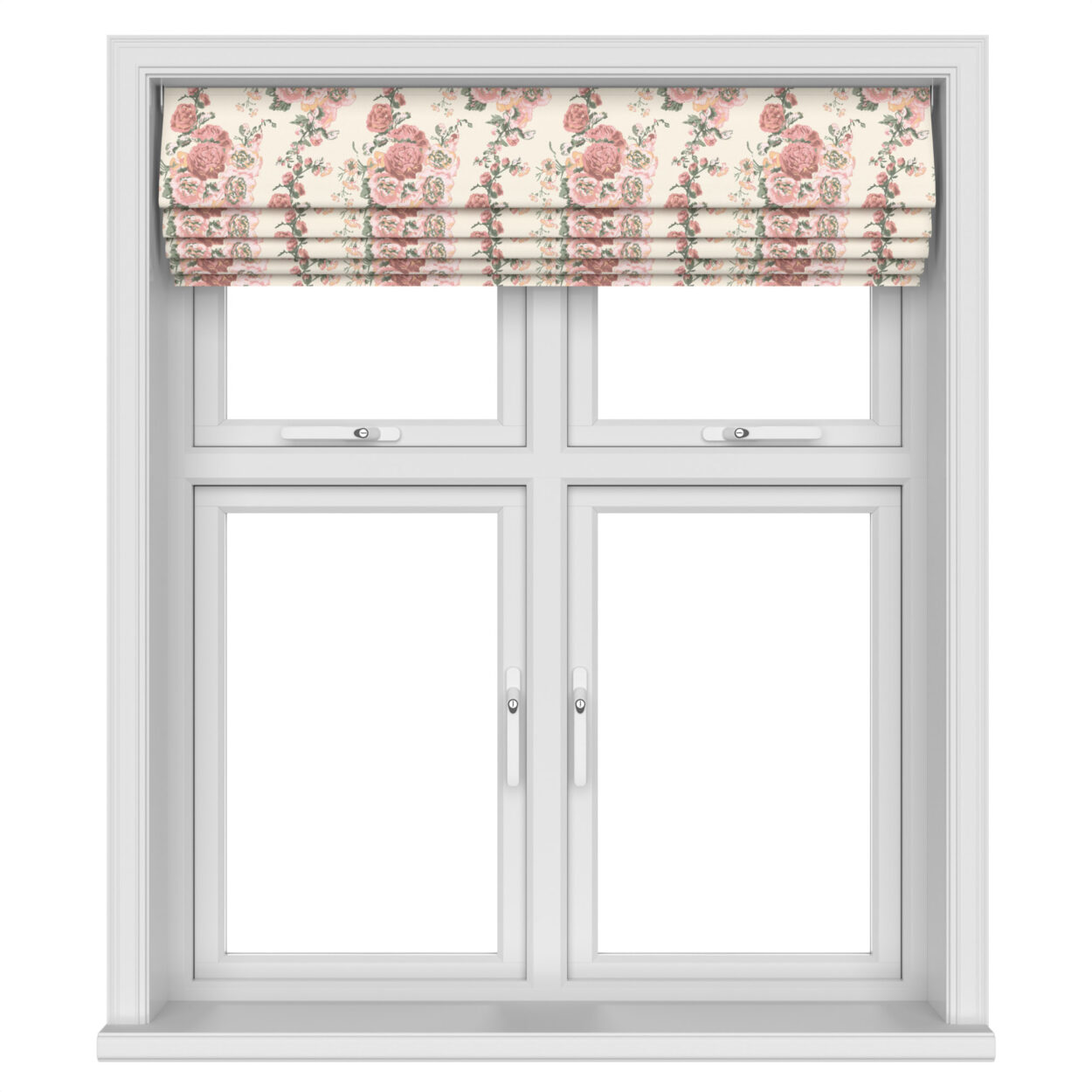 Laura Ashley Hollyhocks Coral Pink Motorised - Image 5