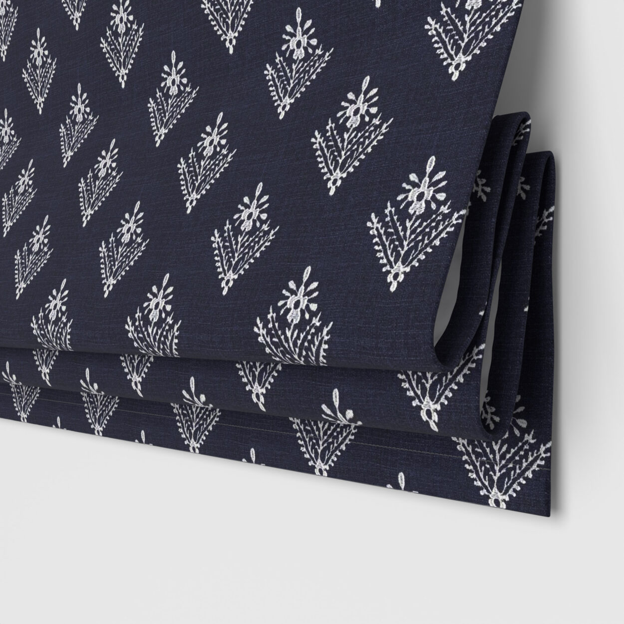Laura Ashley Lady Fern Embroidery French Navy Motorised