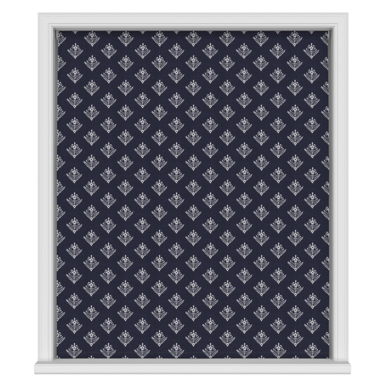 Laura Ashley Lady Fern Embroidery French Navy Motorised - Image 2
