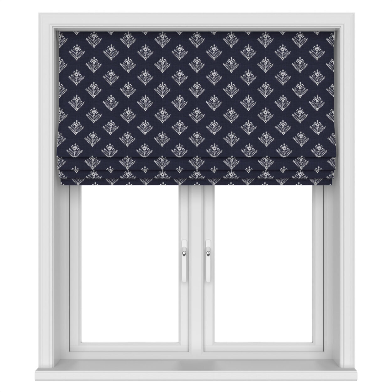 Laura Ashley Lady Fern Embroidery French Navy Motorised - Image 4