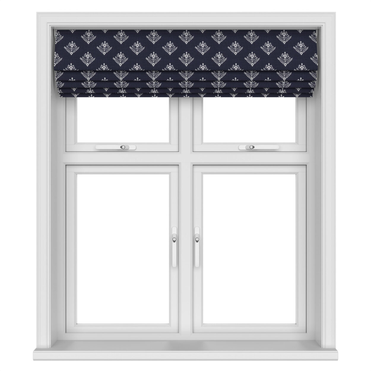 Laura Ashley Lady Fern Embroidery French Navy Motorised - Image 5