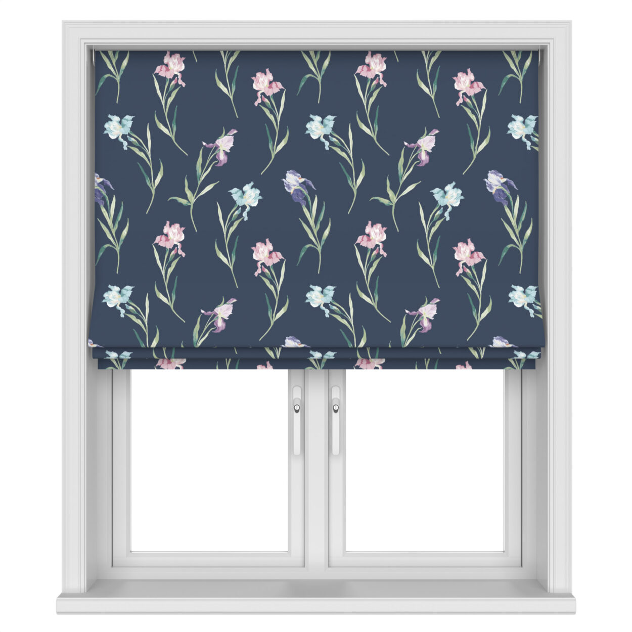 Laura Ashley Hawling Irises Midnight Navy Motorised - Image 3