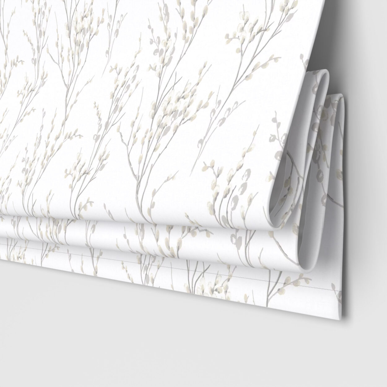 Laura Ashley Pussy Willow Dove Grey Motorised