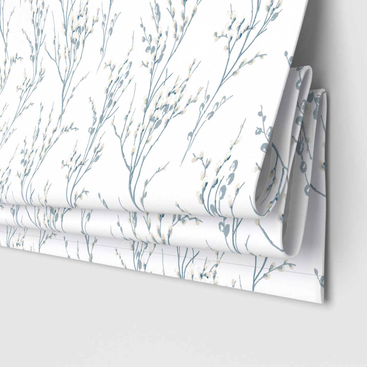 Laura Ashley Pussy Willow Off White/Seaspray Motorised