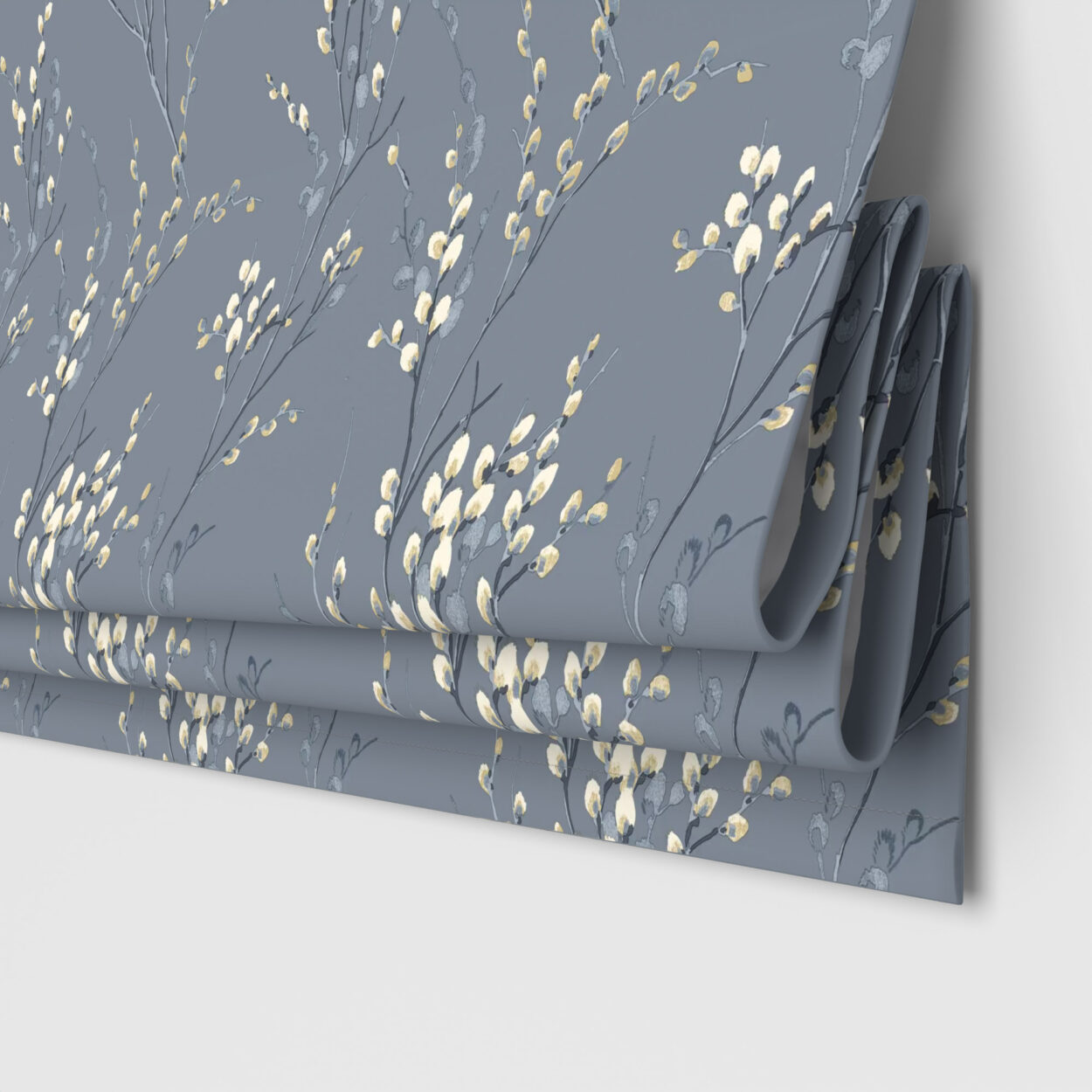 Laura Ashley Pussy Willow Dark Seaspray Motorised