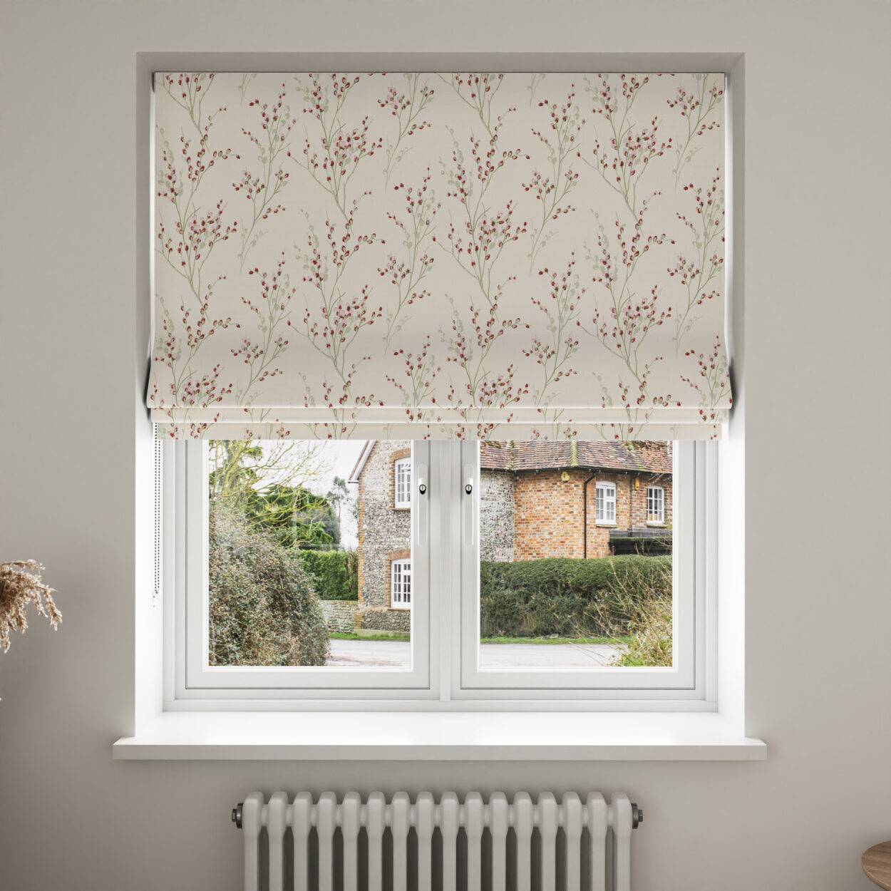 Laura Ashley Pussy Willow Winter Cranberry Red