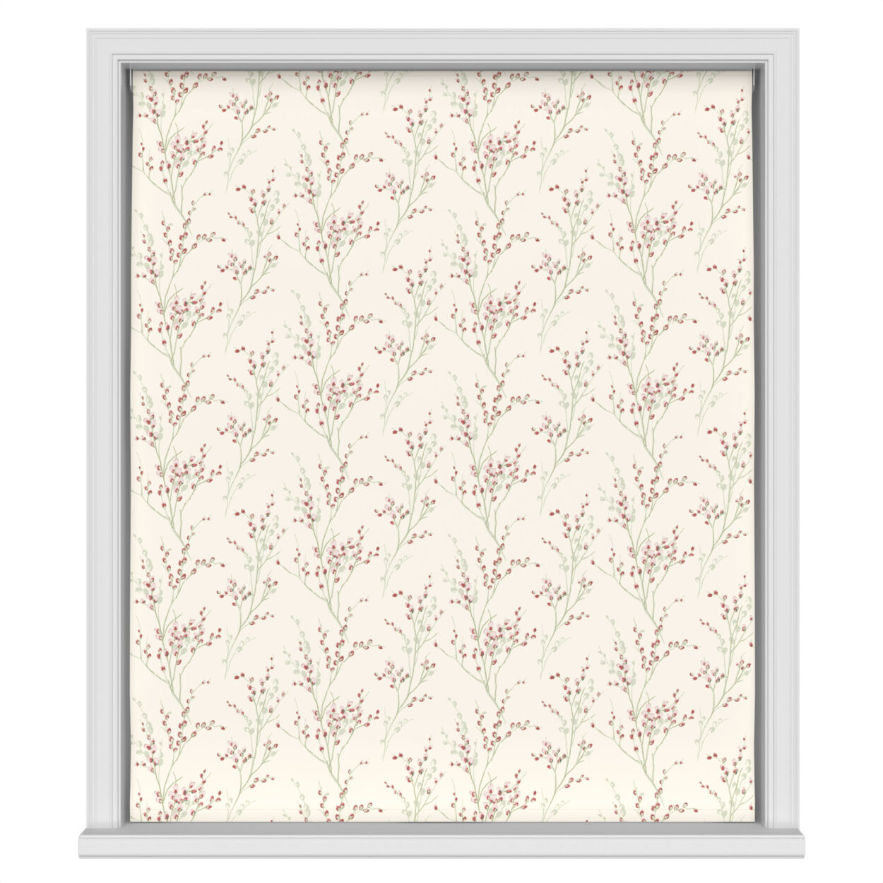 Laura Ashley Pussy Willow Winter Cranberry Red Motorised - Image 2