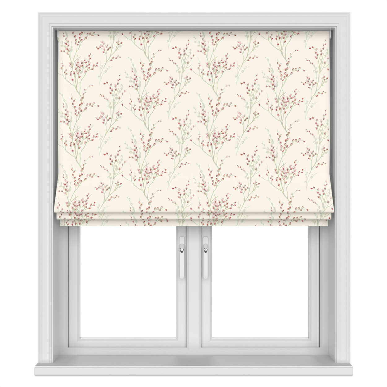 Laura Ashley Pussy Willow Winter Cranberry Red Motorised - Image 3