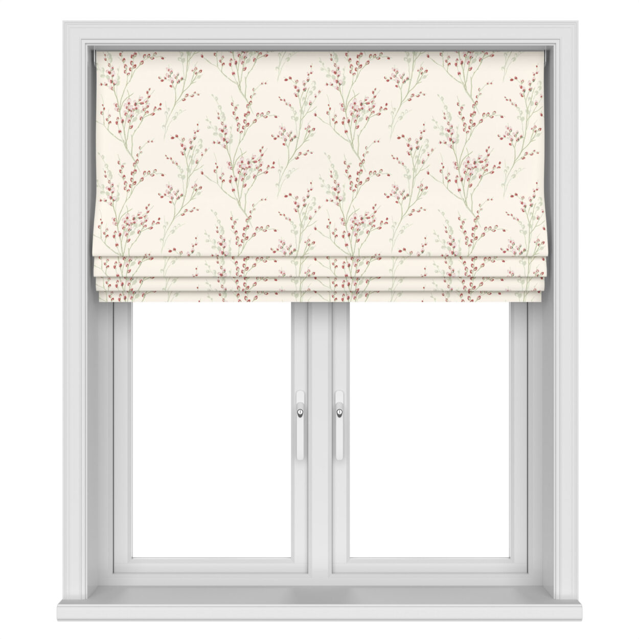 Laura Ashley Pussy Willow Winter Cranberry Red Motorised - Image 4
